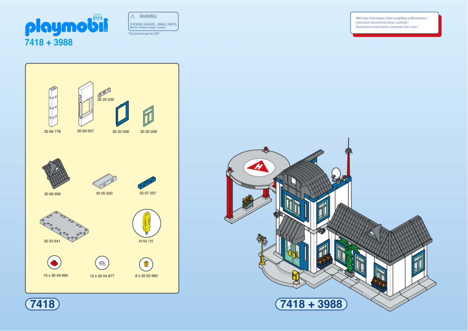 Playmobil 7418 Instructions