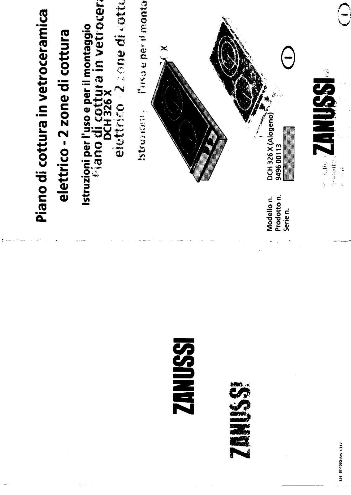 Zanussi DCH326X User Manual