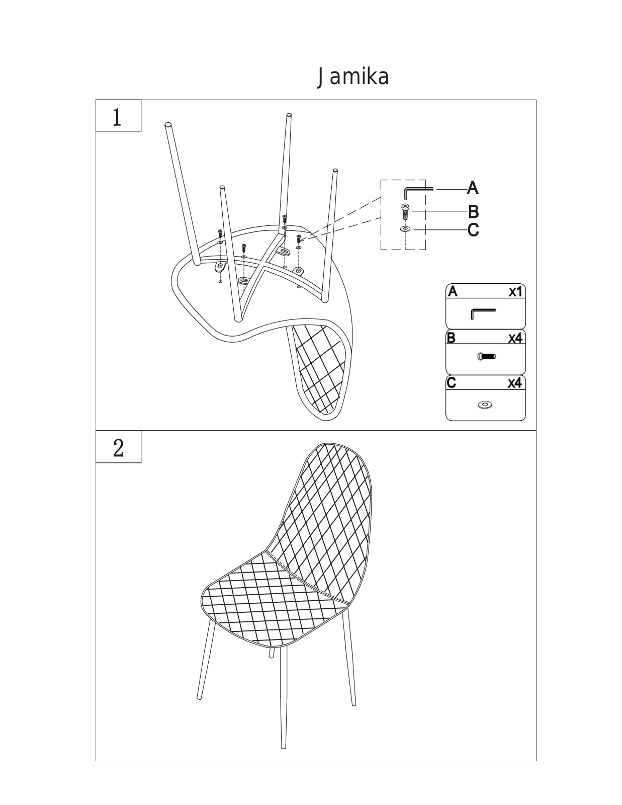 Home affaire Jamaika Assembly instructions