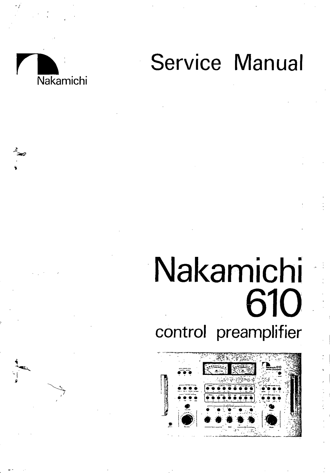 Nakamichi 610 Service manual