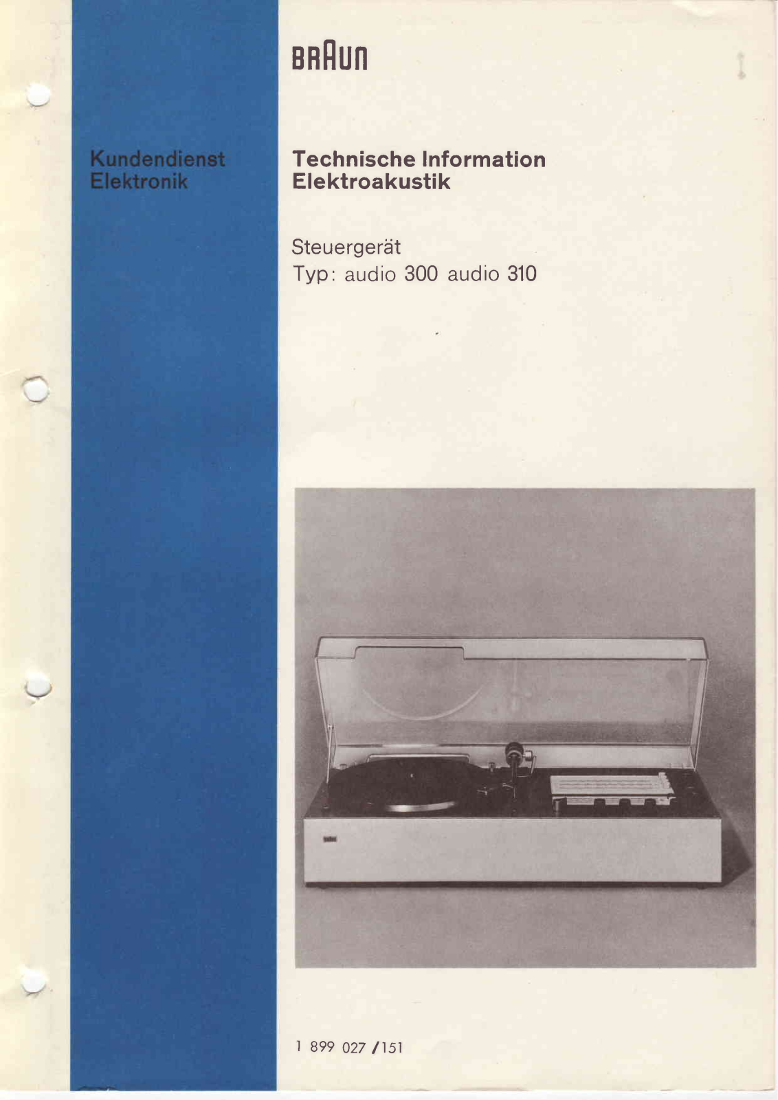 Braun Audio-300 Service Manual