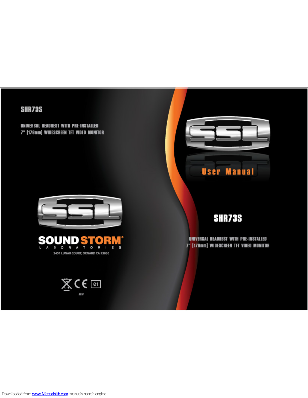 Ssl SHR73S User Manual - ManualMachine.com