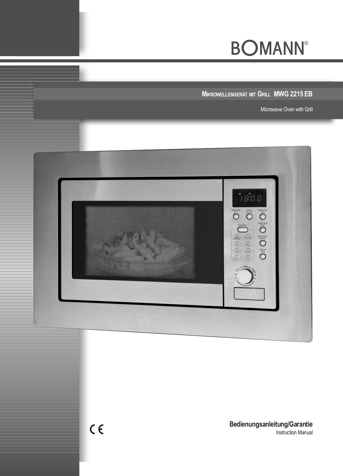 Clatronic MWG 2215 EB User Manual