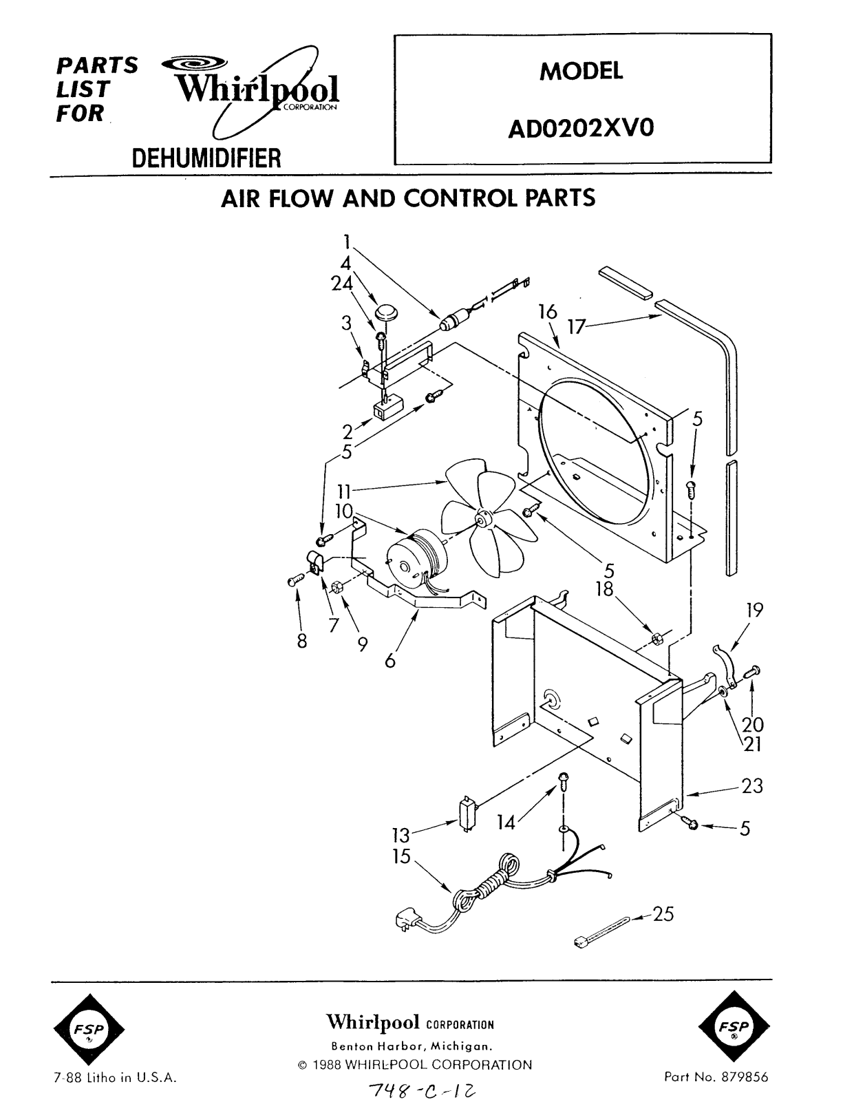 Whirlpool Ad0202xv0 Installation Template - ManualMachine.com