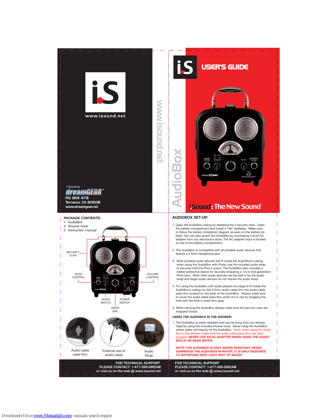 DreamGEAR iSound Audio Box User Manual