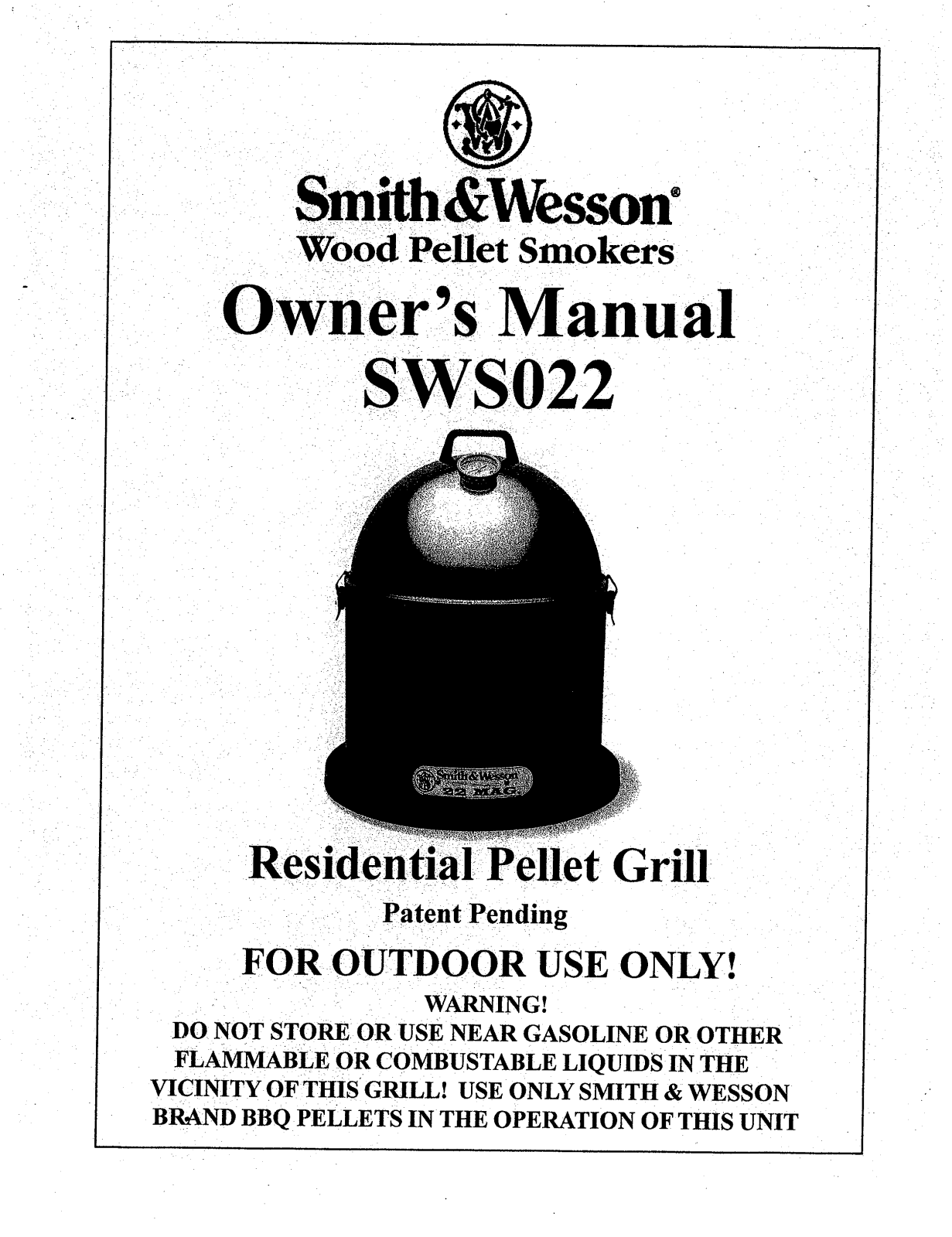 Smith & Wesson SWS022 Owner's Manual