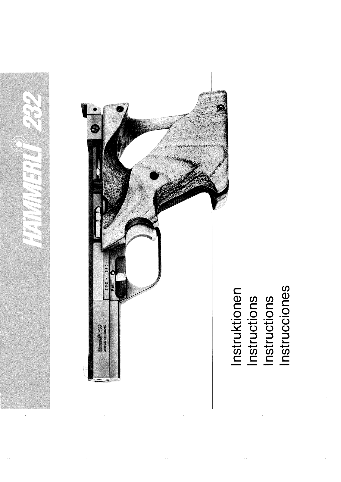 Walther Hammerli 232 Instruction Manual