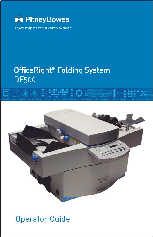Pitney bowes OFFICERIGHT DF500 Manual