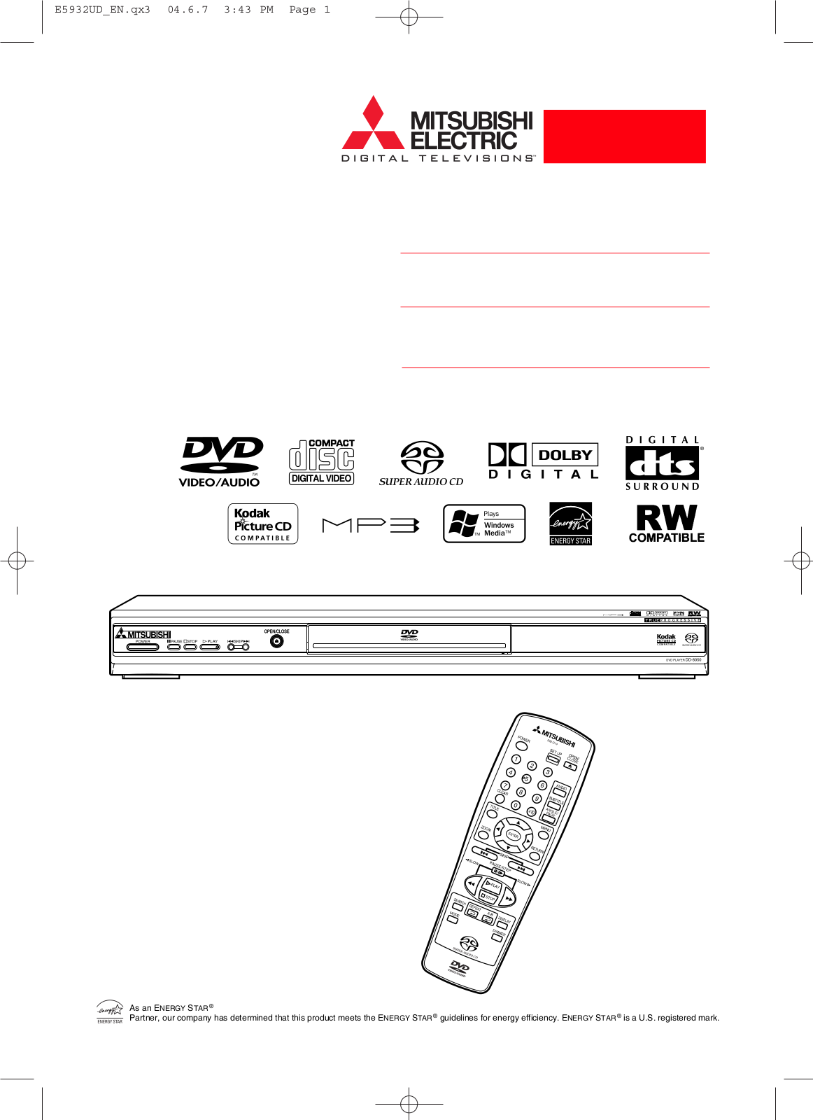 Melco DD-8050 User Manual