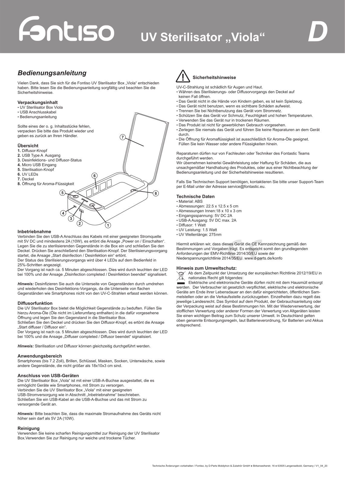 FONTISO FONTISO BOX User guide - ManualMachine.com