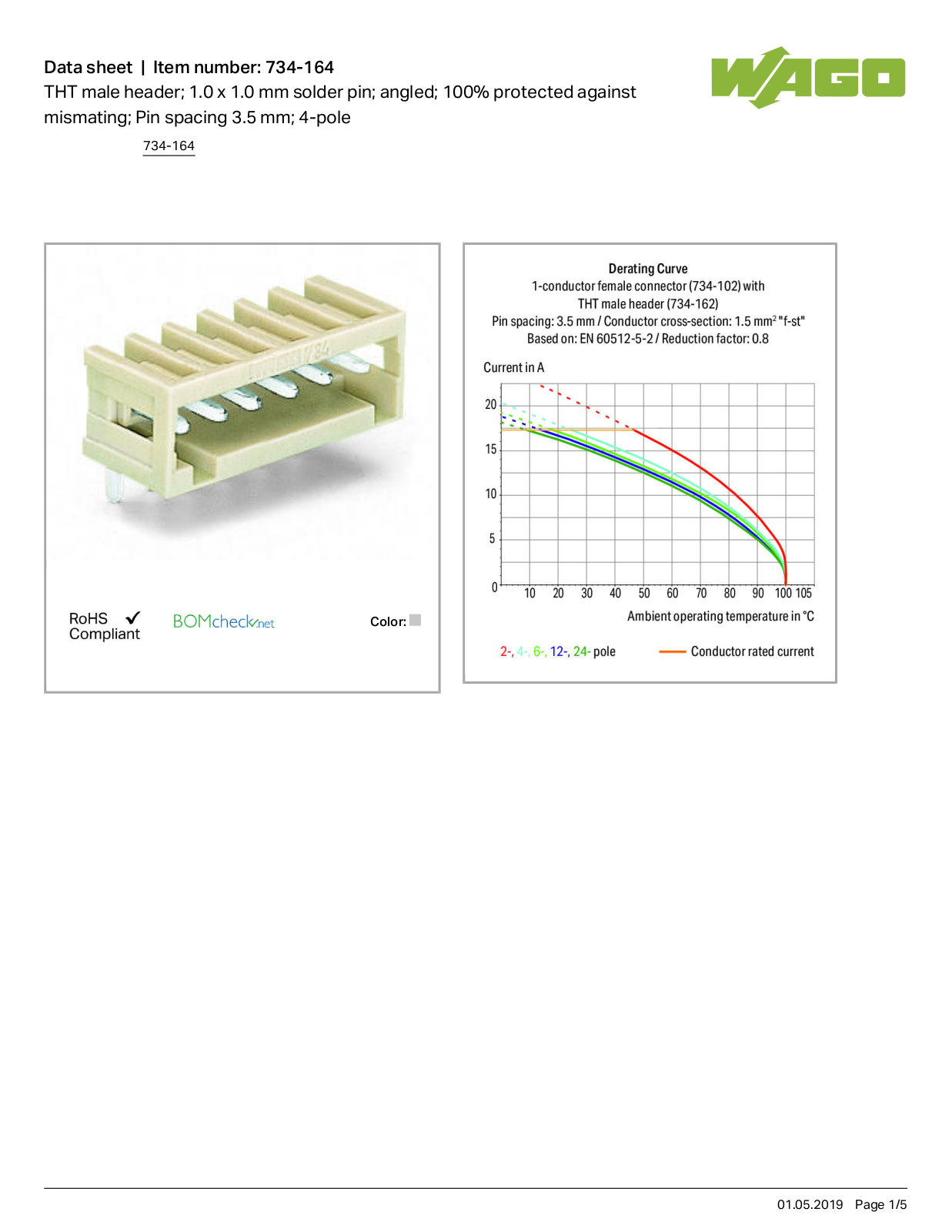 Wago 734-164 Data Sheet