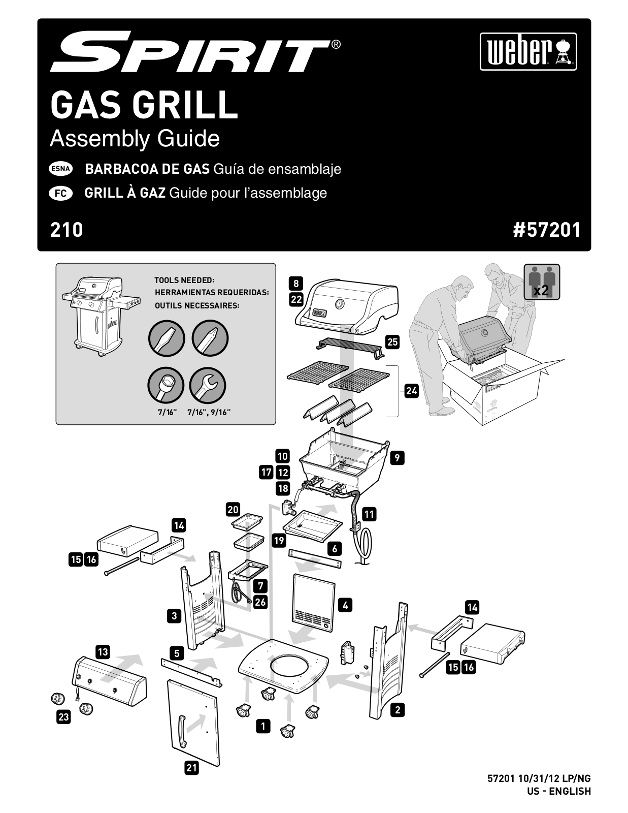 Weber 47100001 Owner's Manual