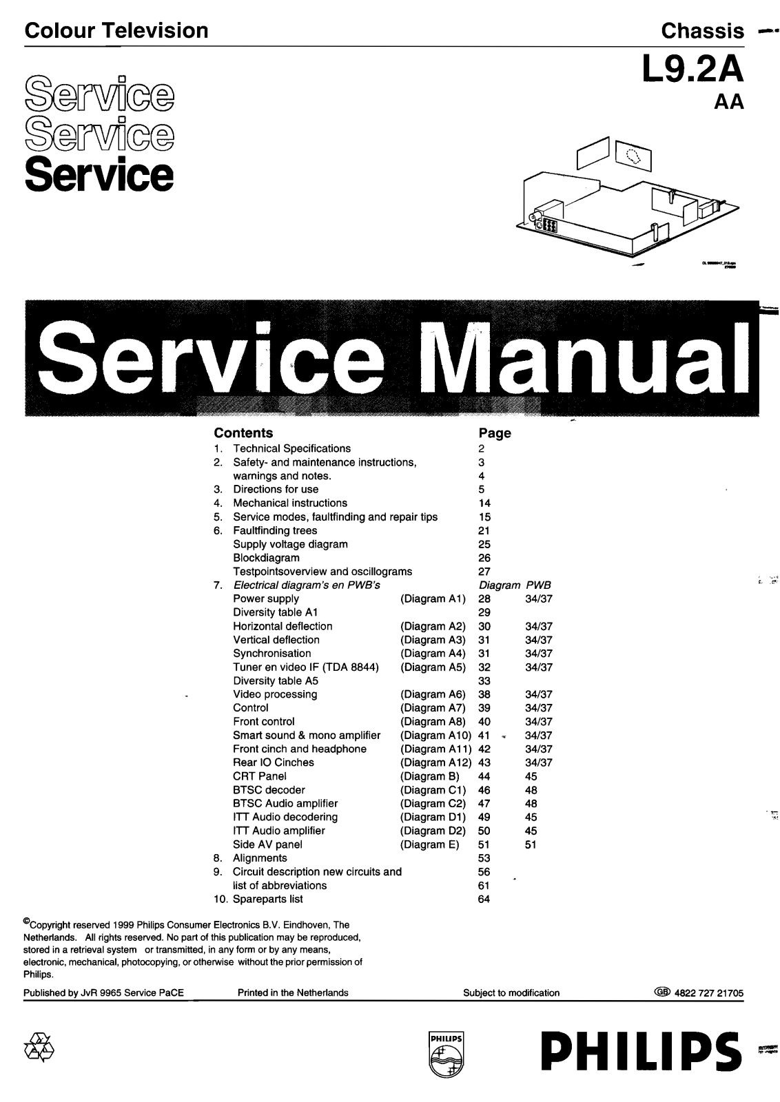 PHILIPS L9-2A Service Manual