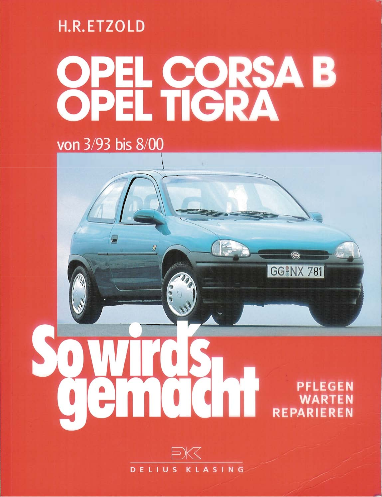 Opel Tigra 1994 2000, Corsa 1994 2000 User Manual