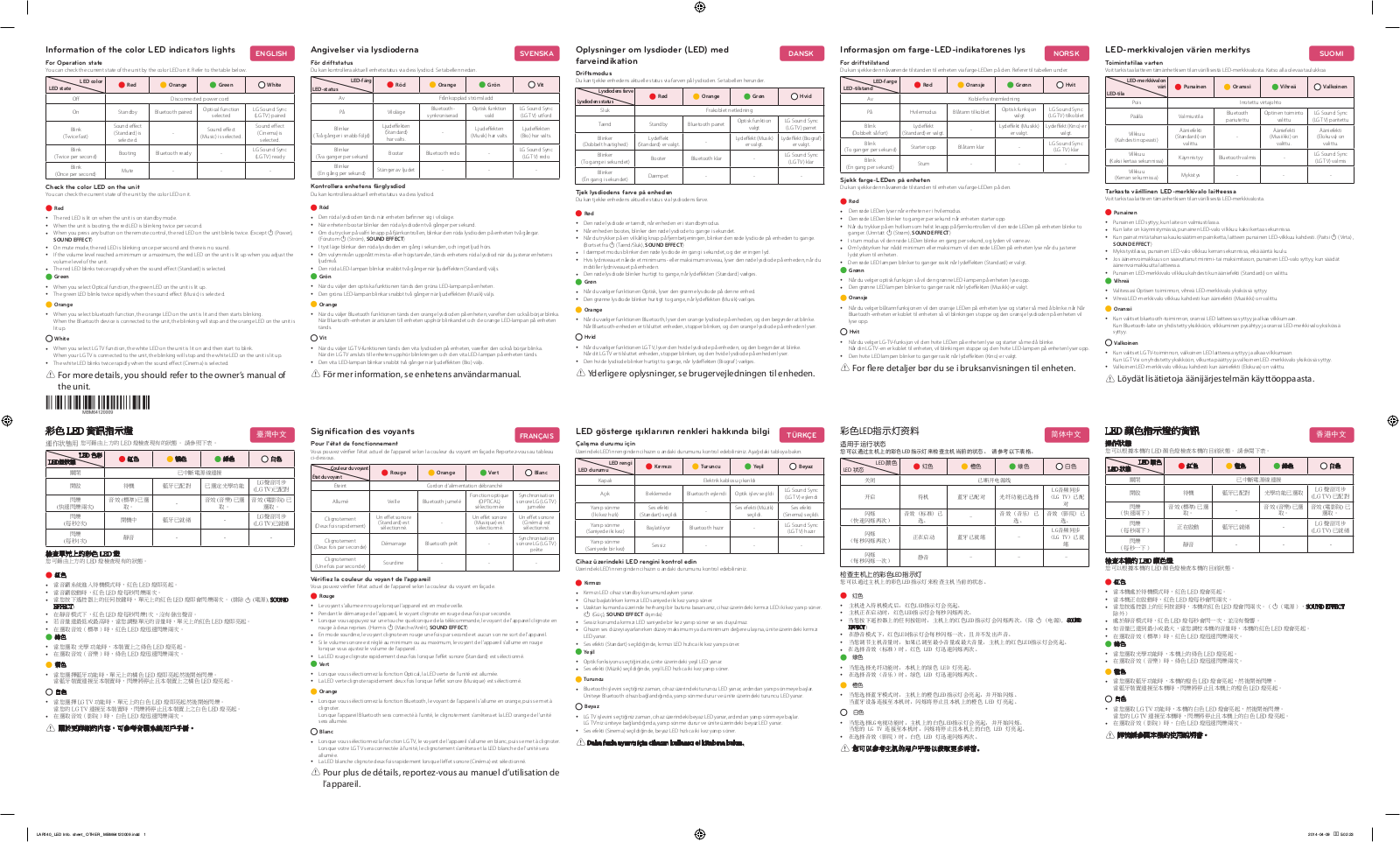 LG LAP240 User guide