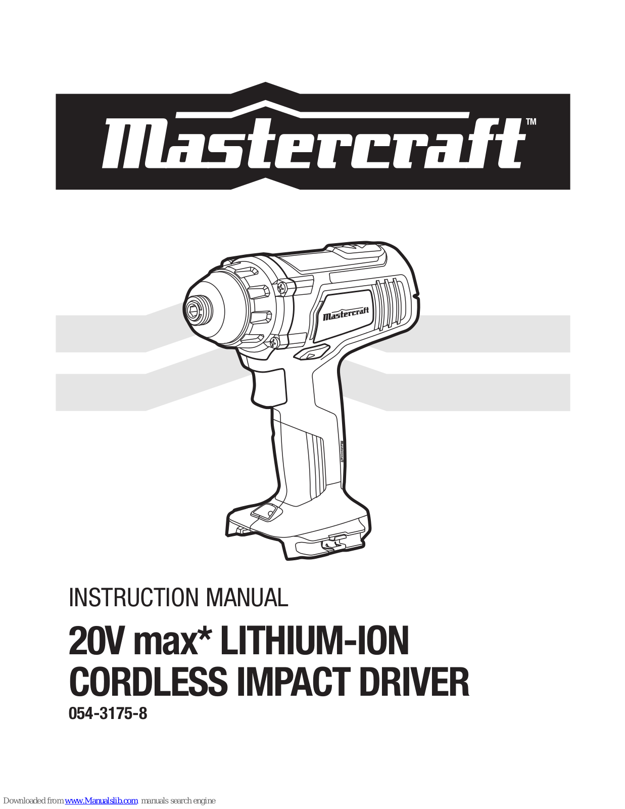 MasterCraft 054-3175-8 Instruction Manual