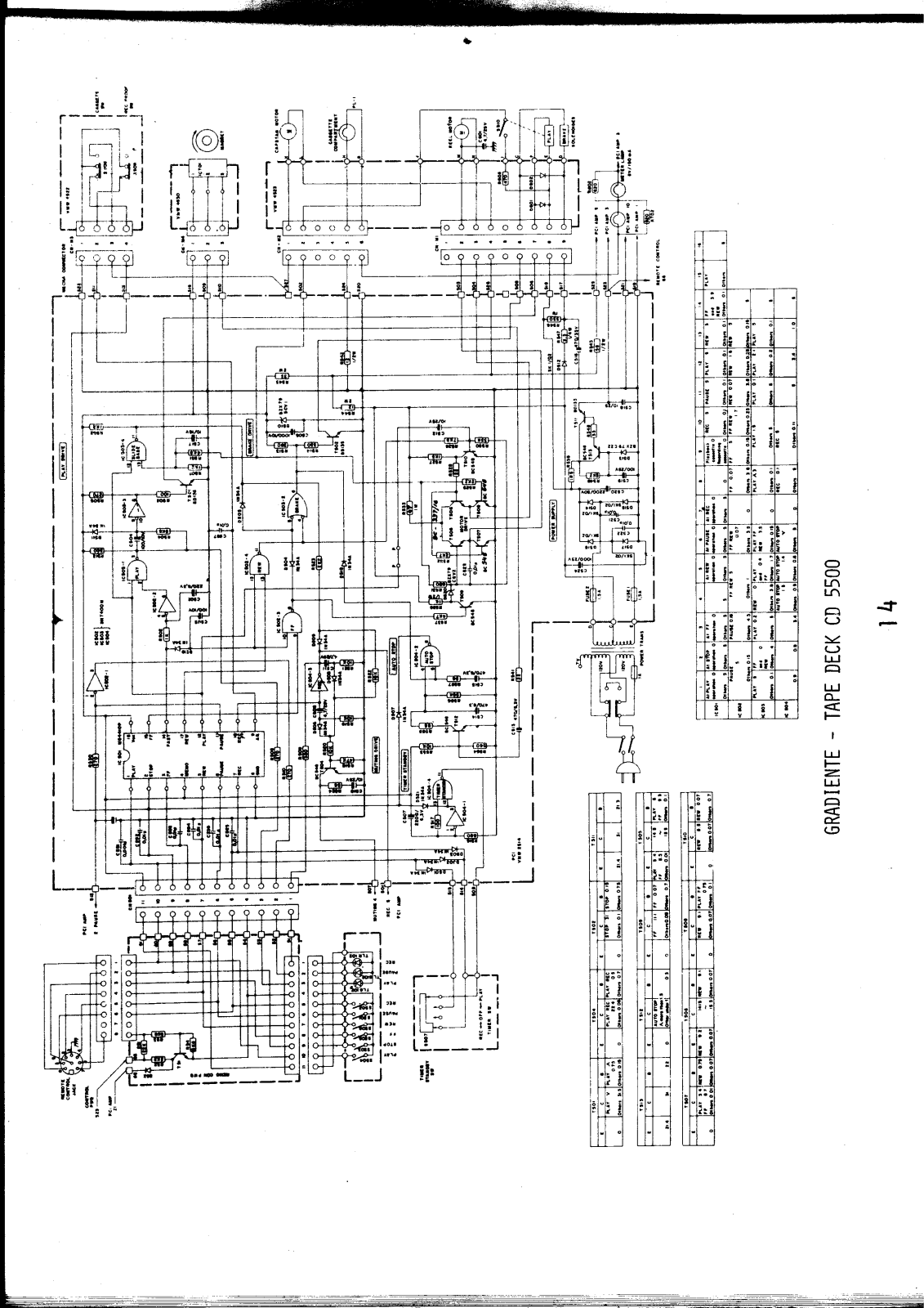 Gradiente MS4410, CD5500 Schematic