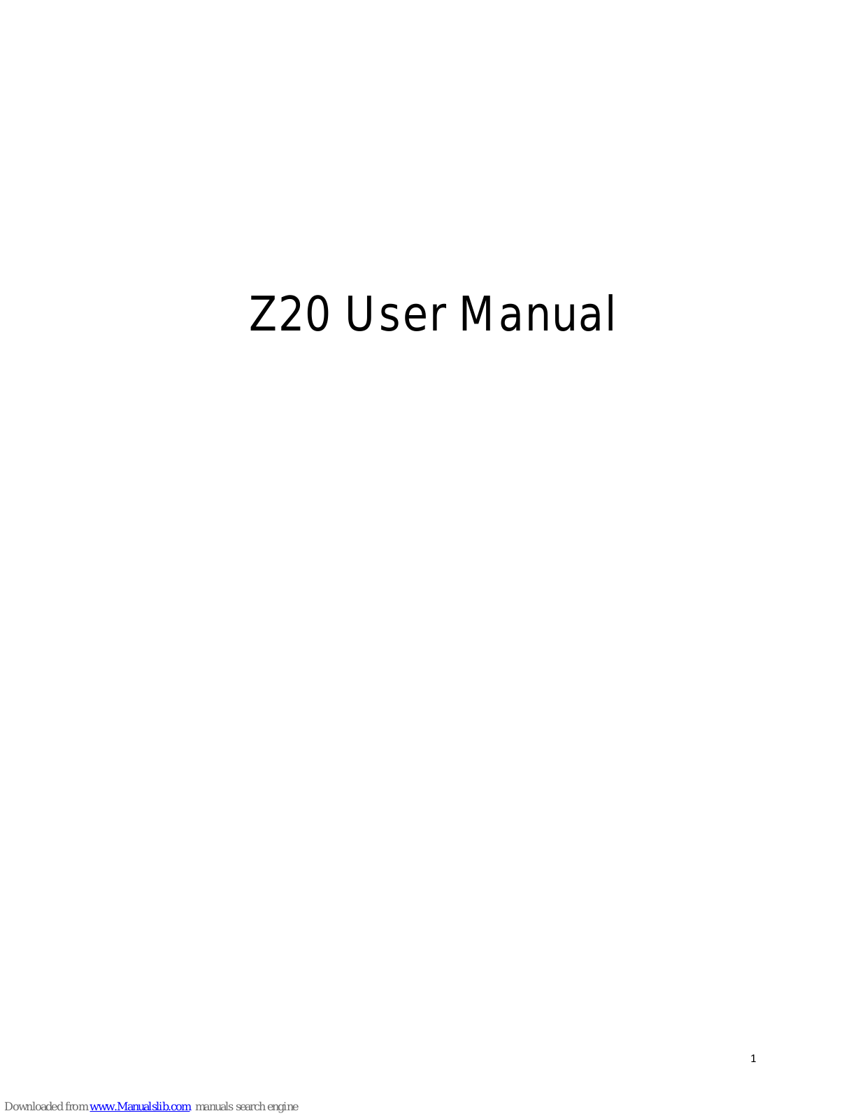 Lanix Z20 User Manual - ManualMachine.com