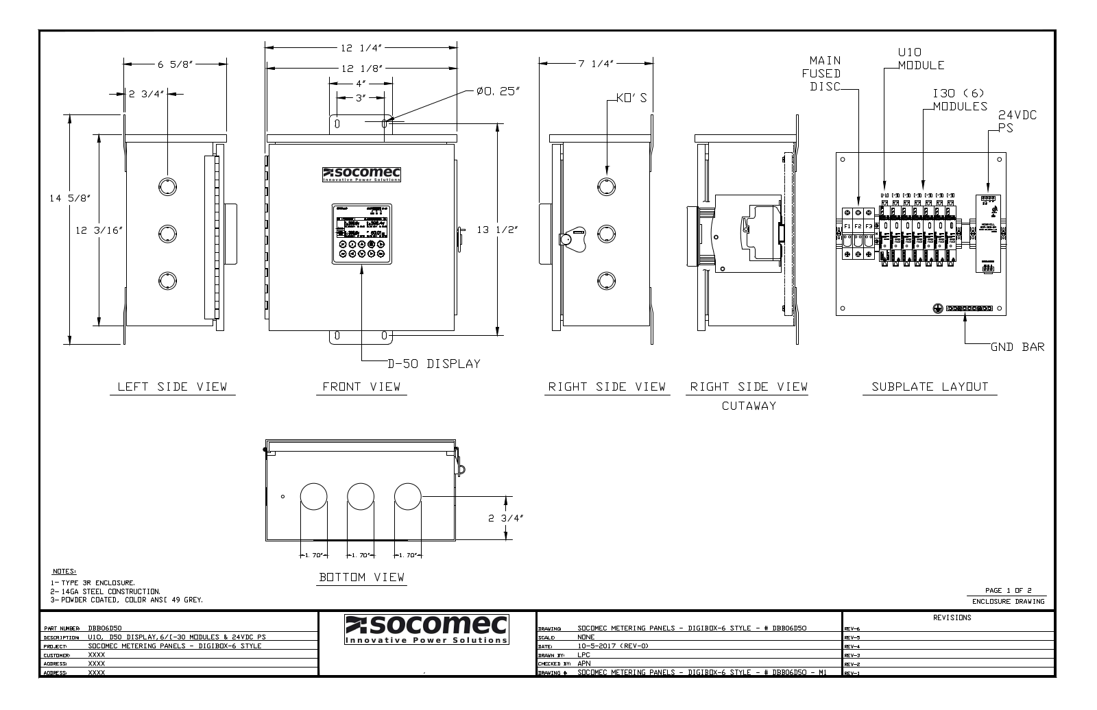Socomec DBB06D50 Reference Drawing - ManualMachine.com
