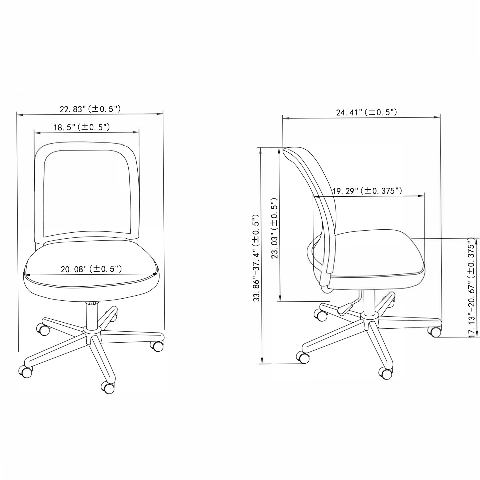 Lorell LRO2073 Dimensions - ManualMachine.com