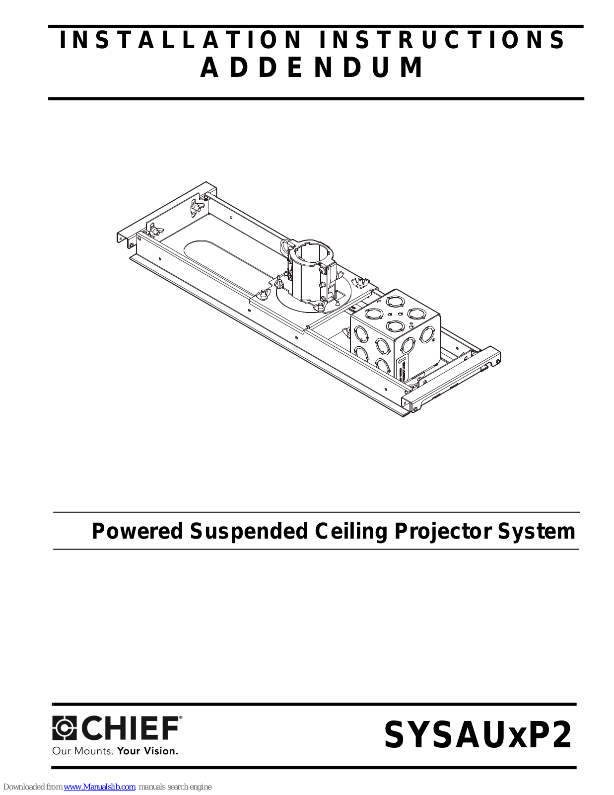 CHIEF SYSAUxP2 Installation Instructions Manual