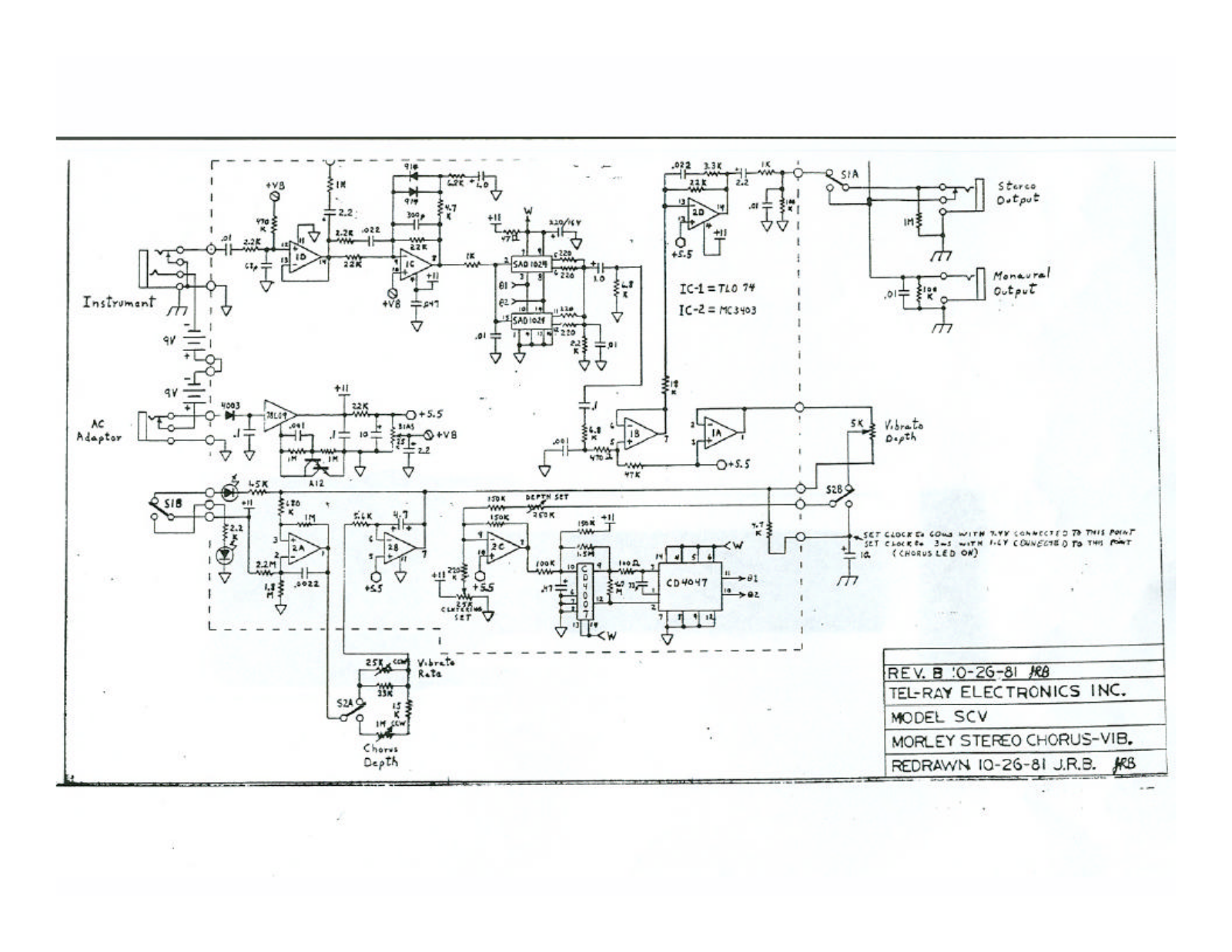 Morley pedals SCVES Schematics