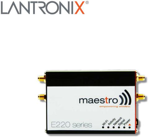 Lantronix Maestro E228 MK II, Maestro E225 Lite, Maestro E216, Maestro