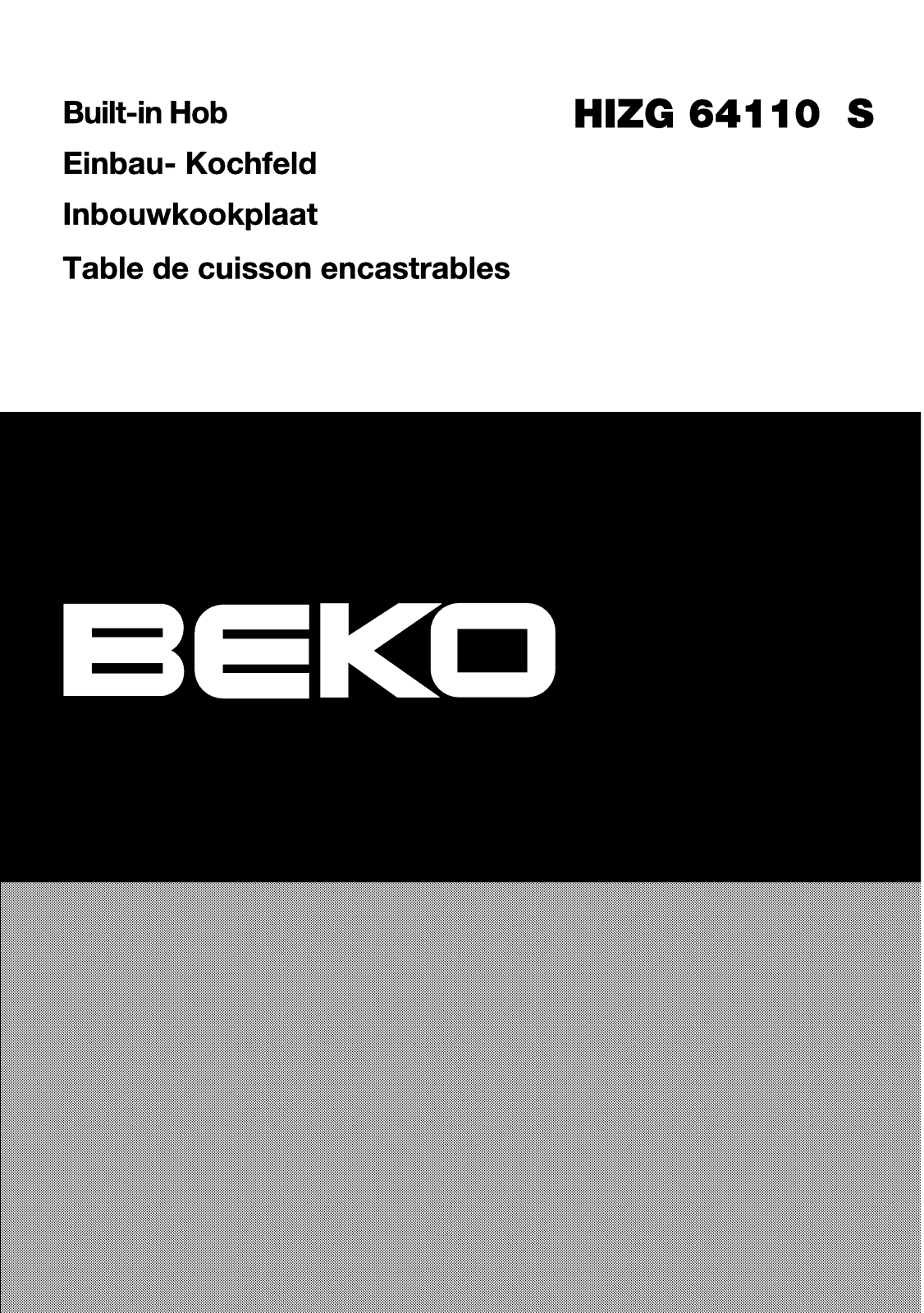 BEKO HIZG64110 User Manual