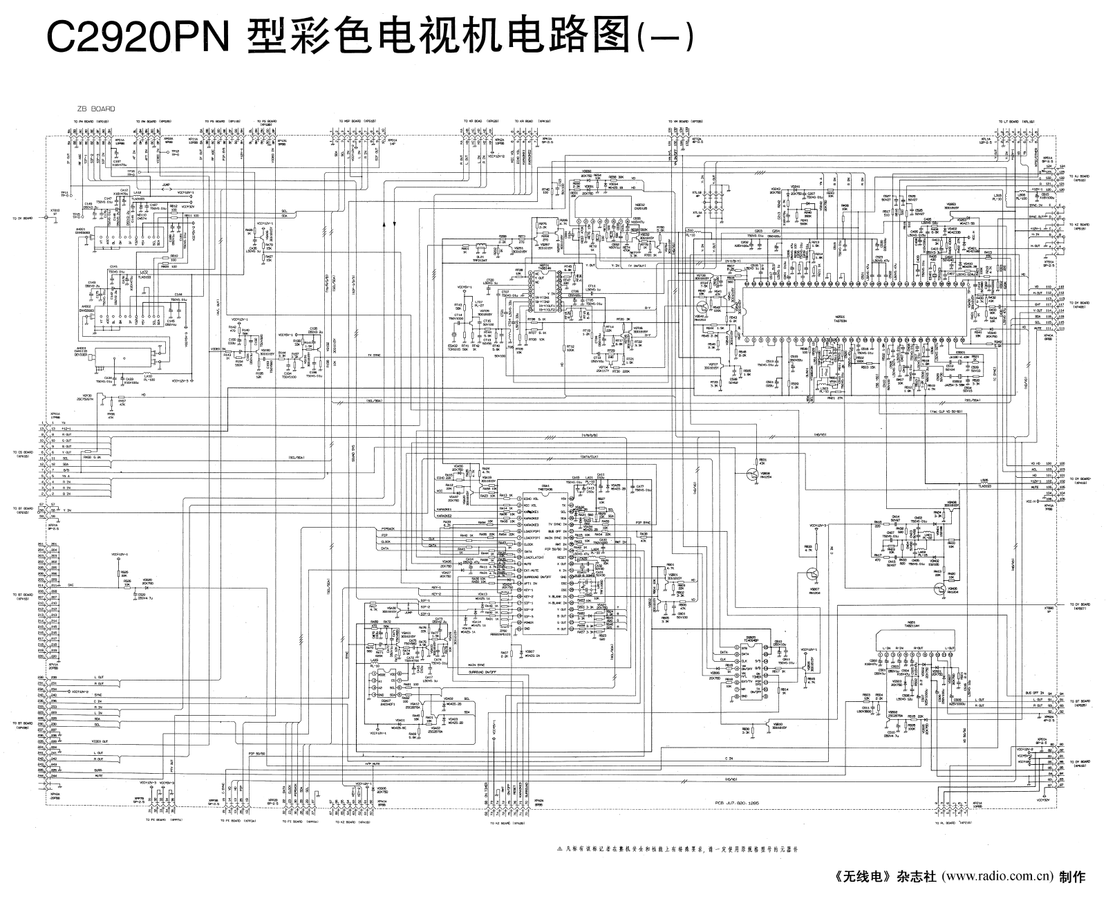 Changhong C2920PN Schematic