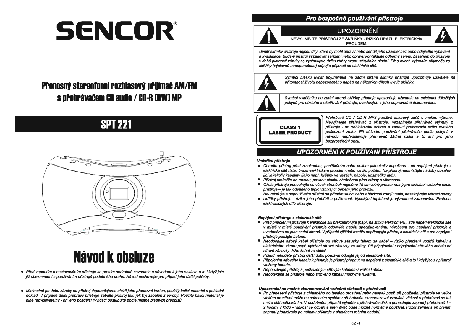 Sencor SPT 221 W User Manual - ManualMachine.com