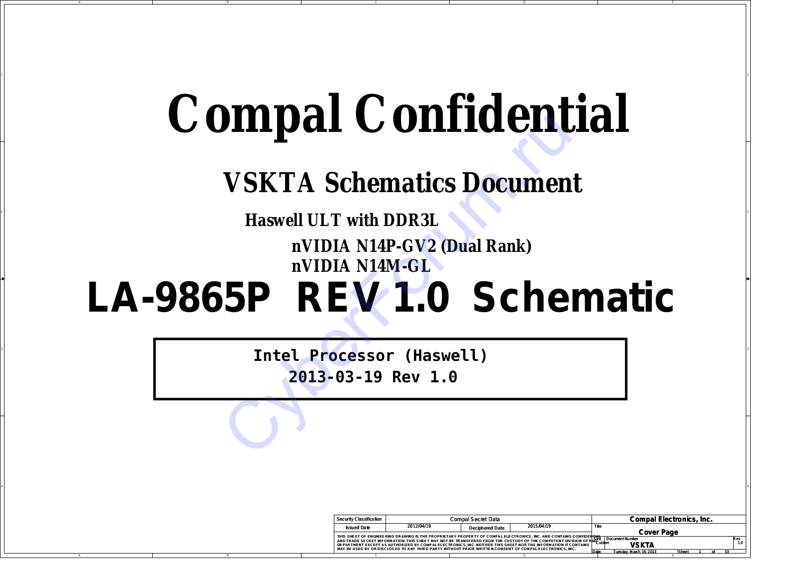 Compal LA-9865P Schematics Rev1.0