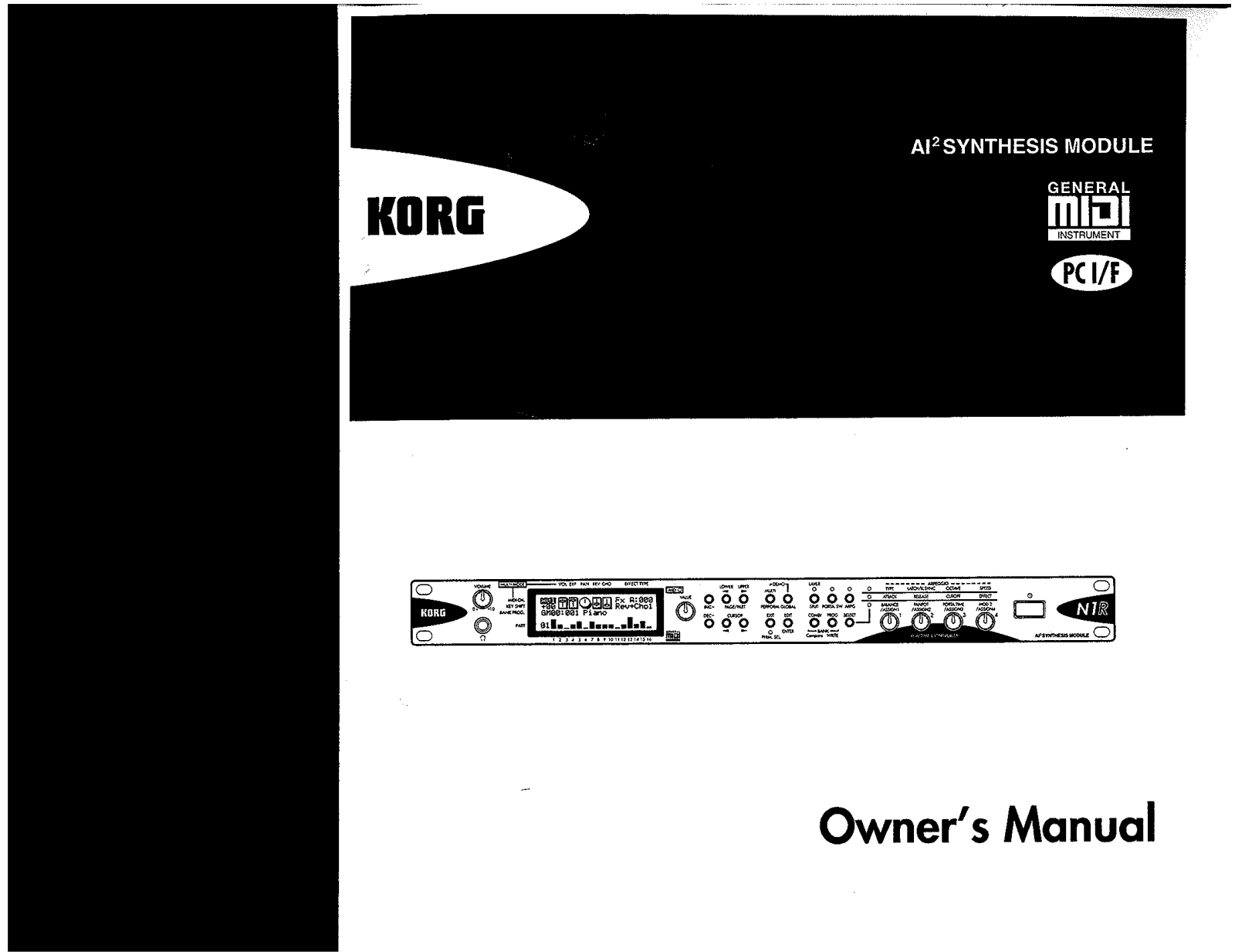 Korg N1R User Manual