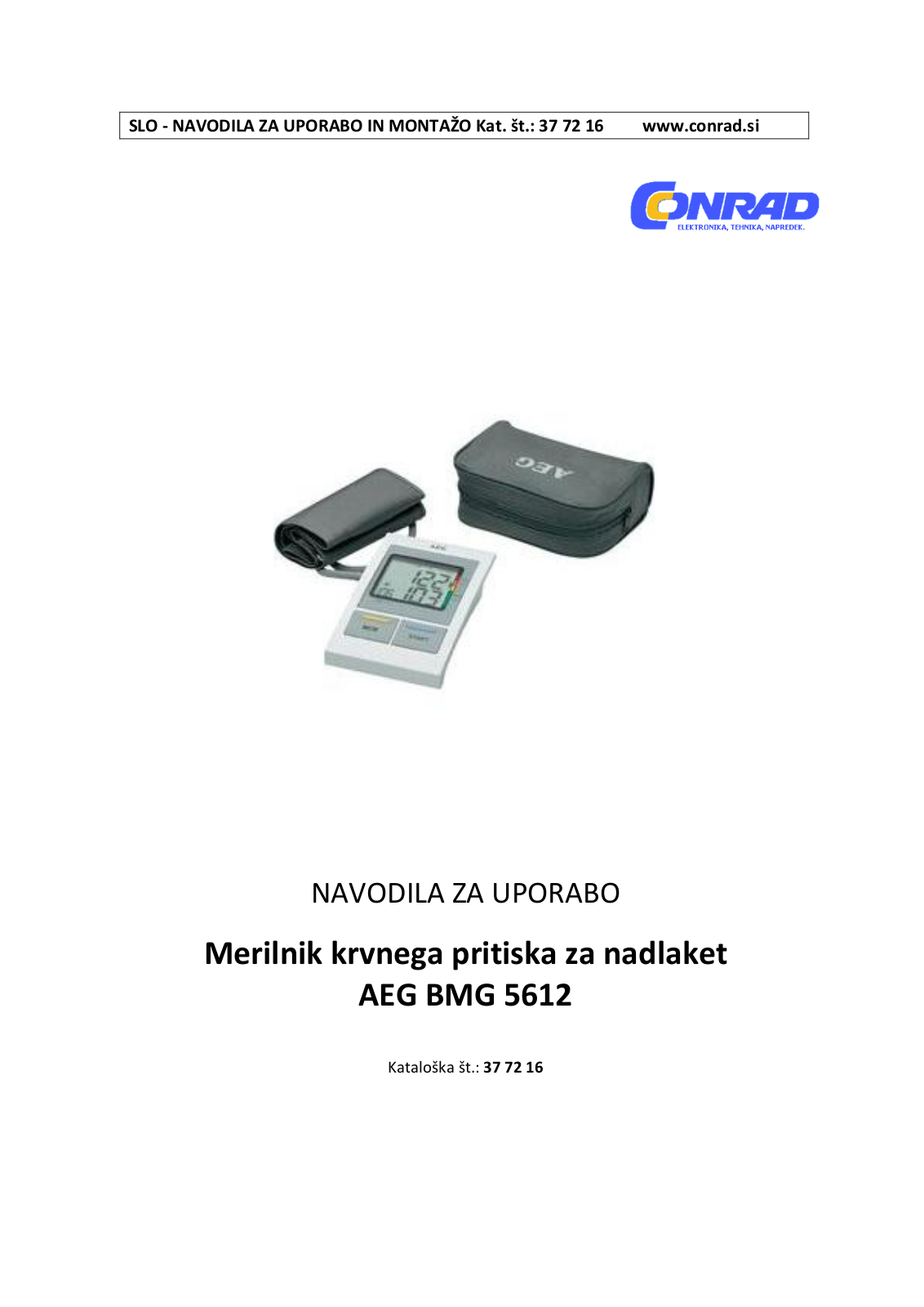 AEG BMG 5612 Instruction Manual