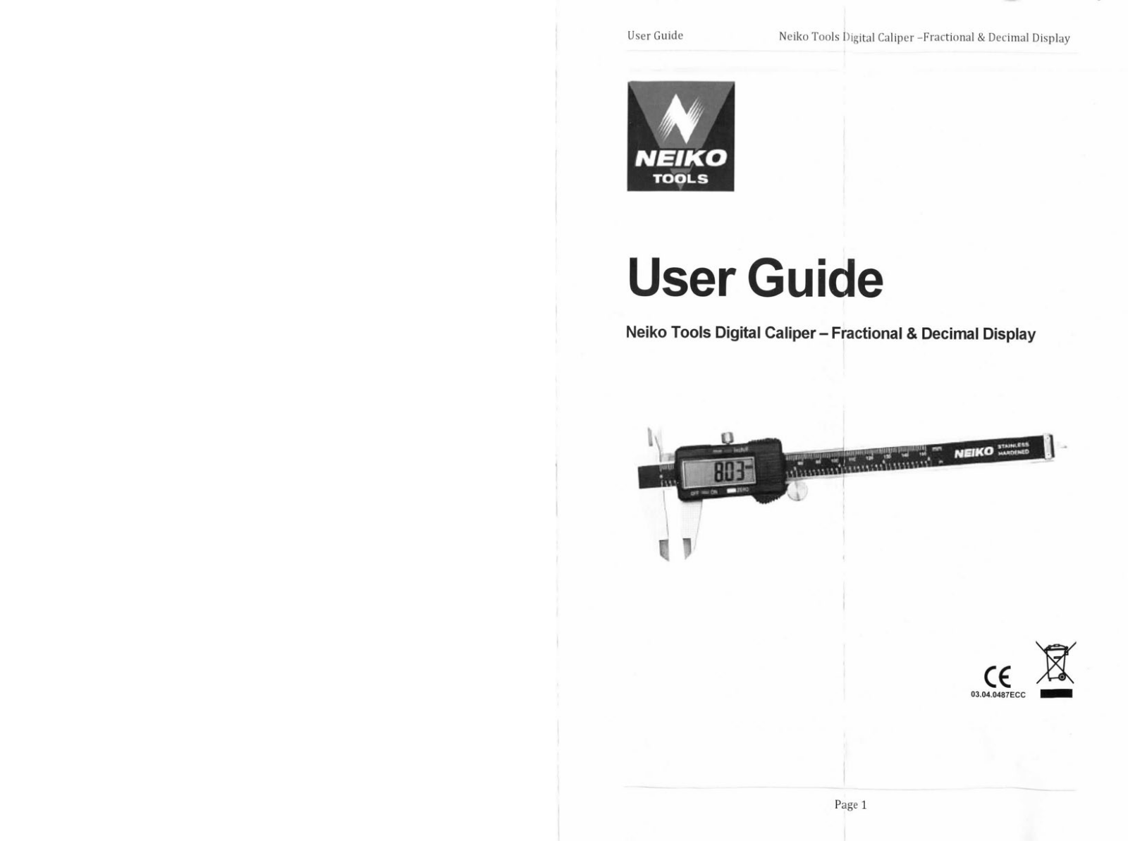 Neiko 01407A, 01408A, 01409A User Manual - ManualMachine.com