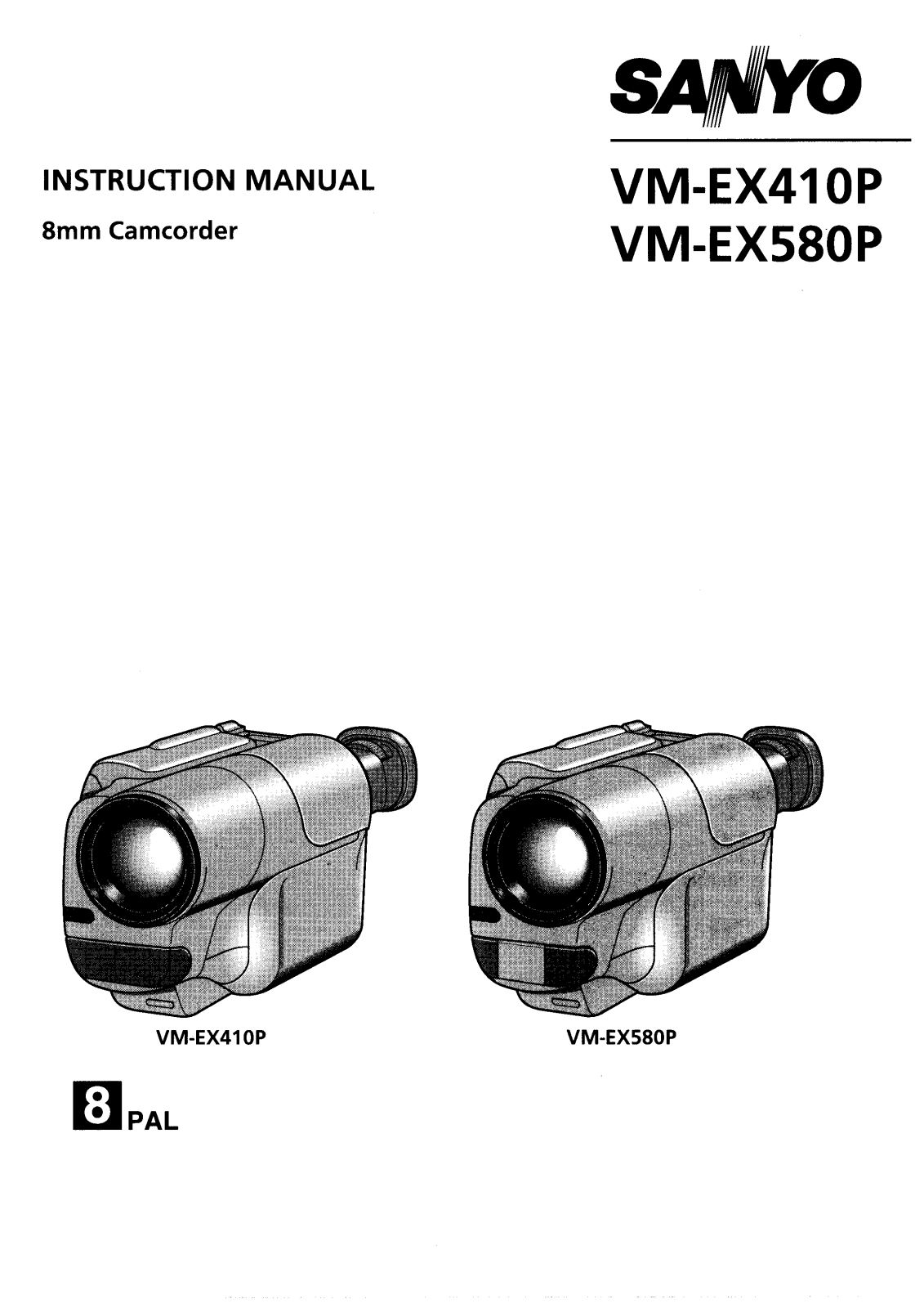 Sanyo VM-EX410P Instruction Manual