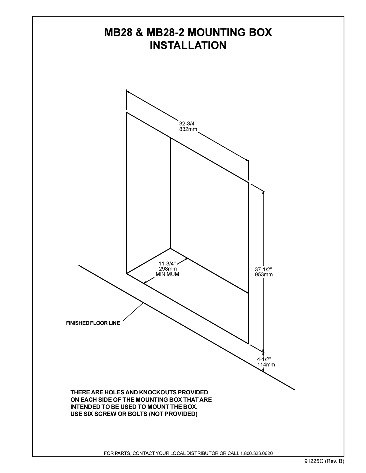 Elkay MB28-2 Installation  Manual