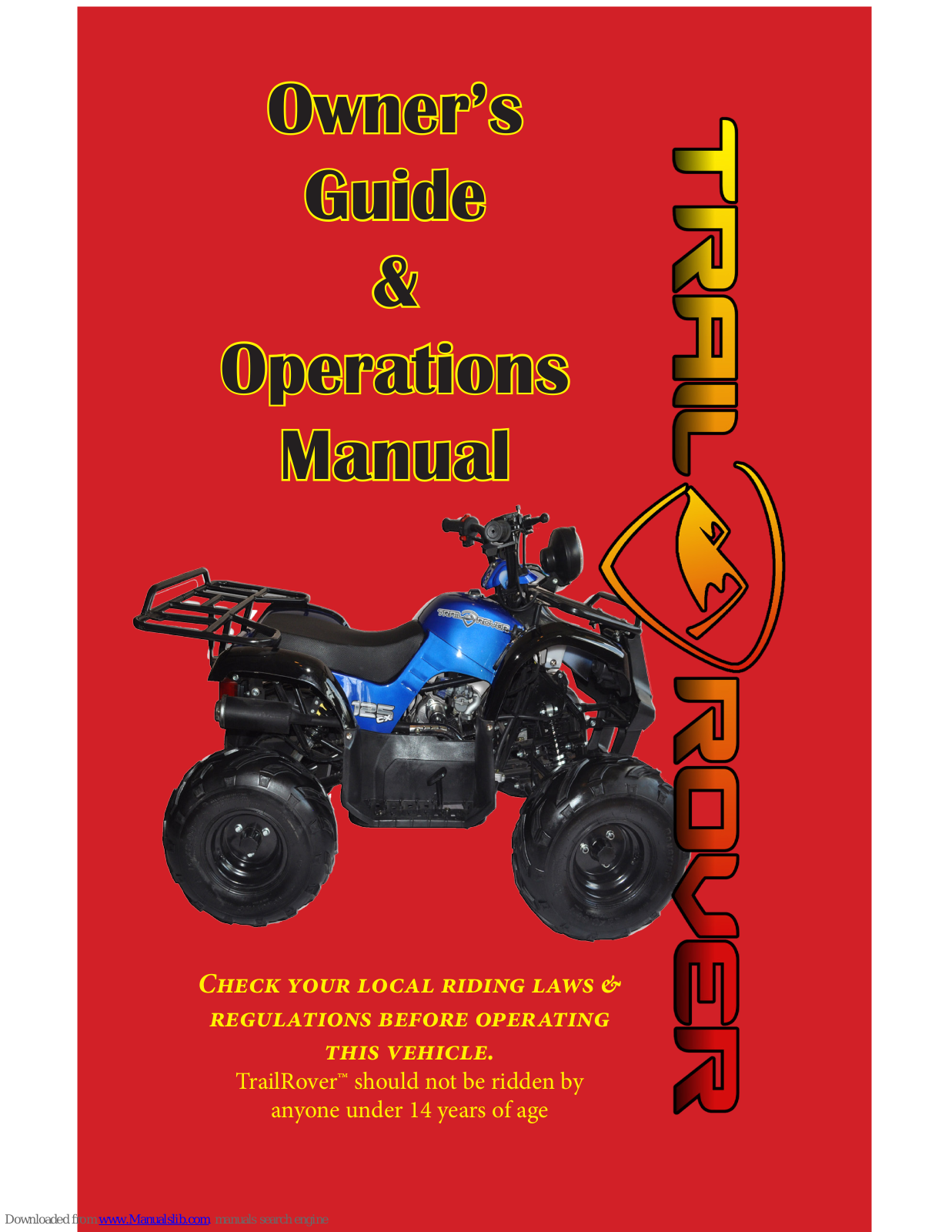 Trail Rover ATV Owner's Manual