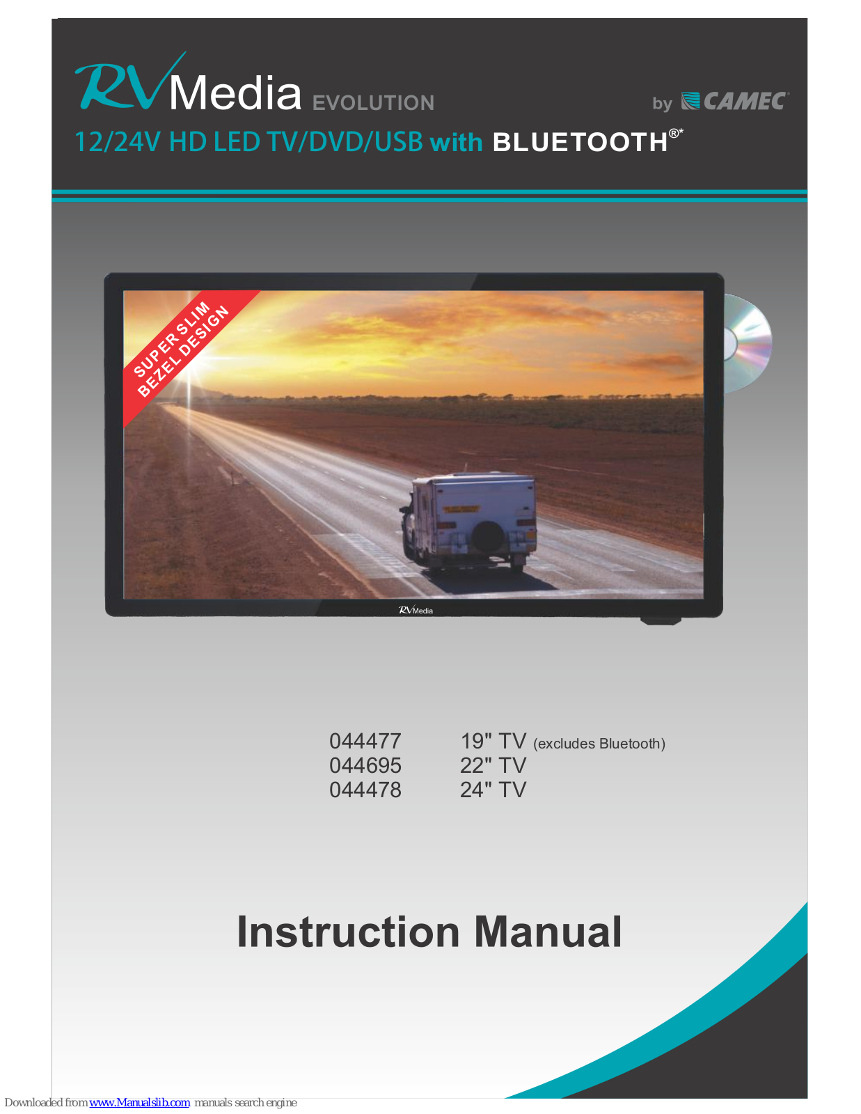 Camec RV Media Evolution 044477, RV Media Evolution 044695, RV Media Evolution 044478 Instruction Manual