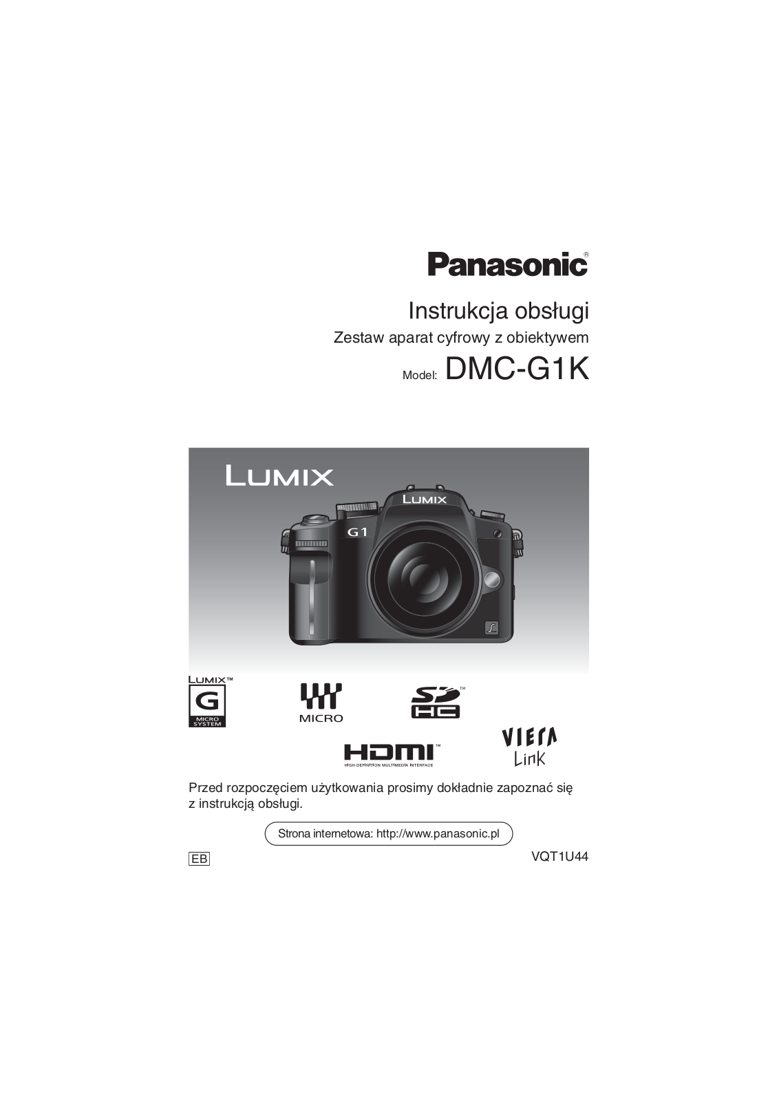 PANASONIC DMCG1K User Manual