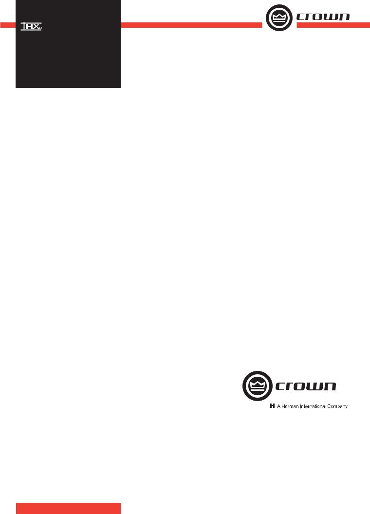 Crown Audio DSi 2000 User Manual