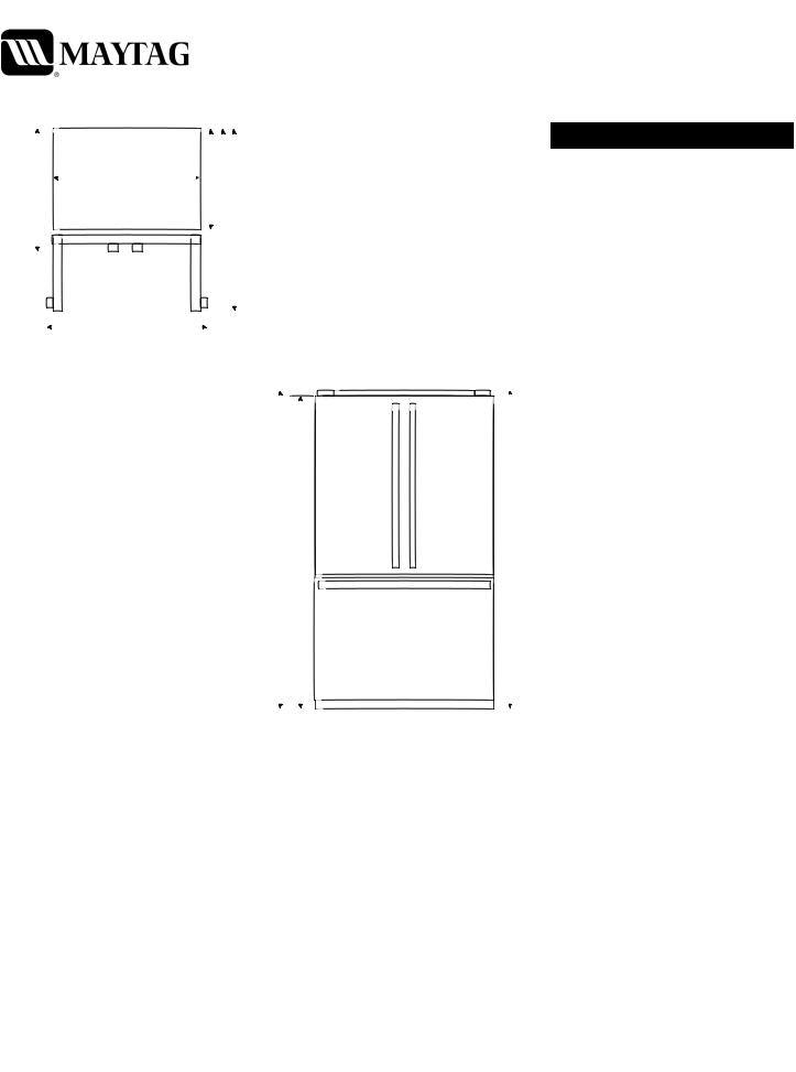 Maytag MFD2561HES Dimension Guide