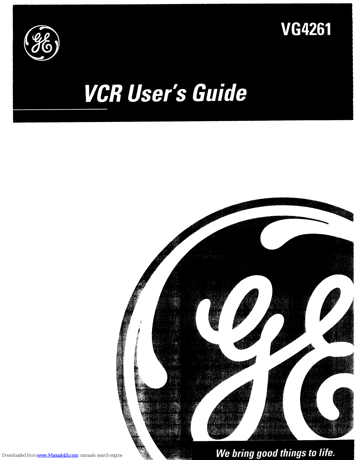 GE VG4261, VGS320 User Manual - ManualMachine.com