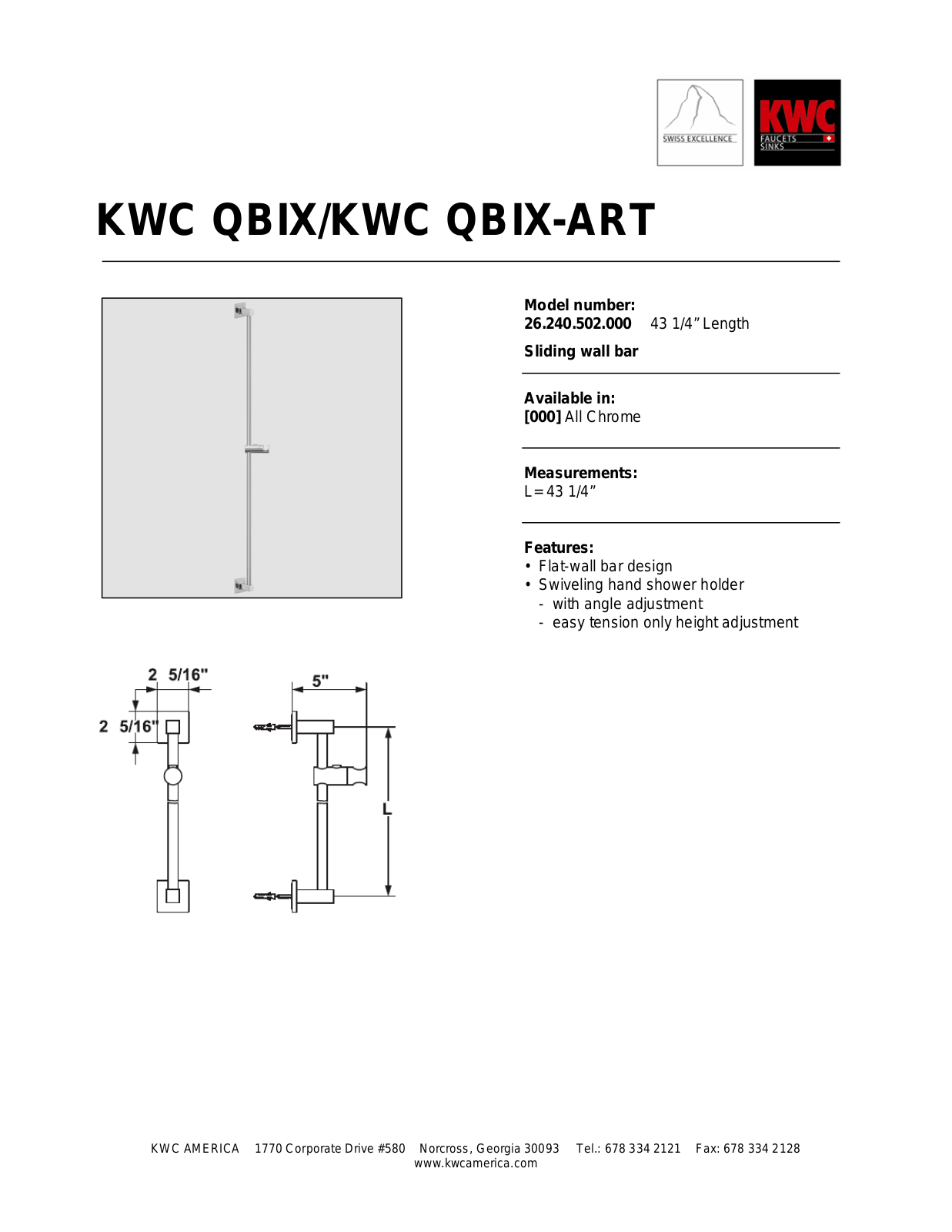 KWC 26.240.502.000 User Manual