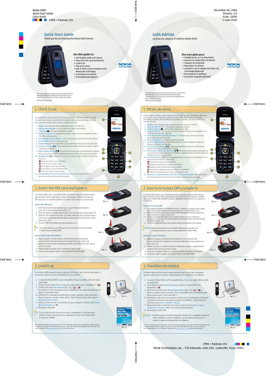 Nokia 6085 Quick Start Guide