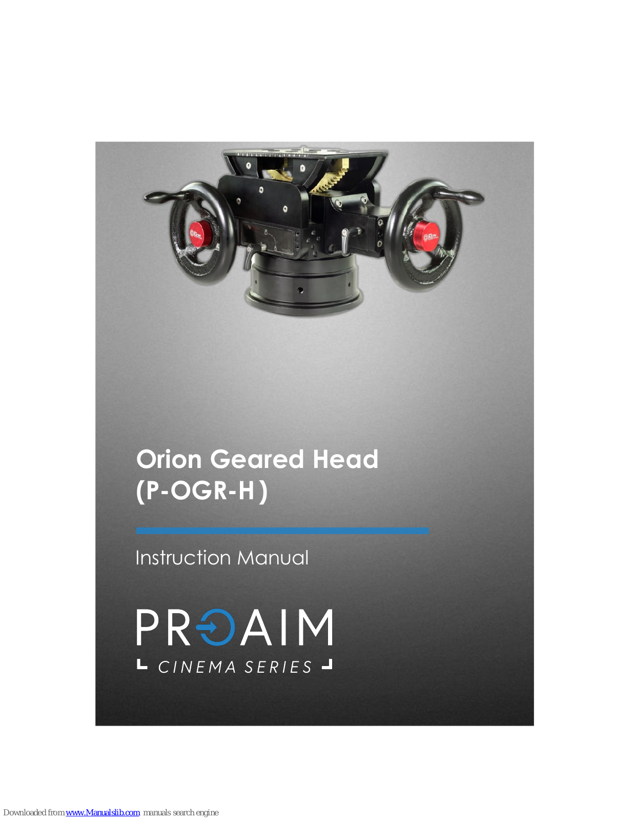 PROAIM Orion P-OGR-H Instruction Manual