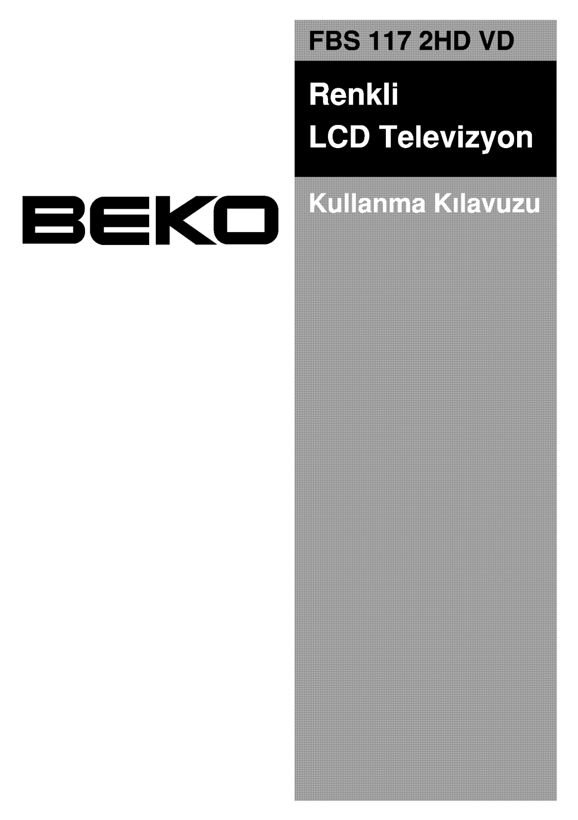 Beko FBS 117 2HD Manual