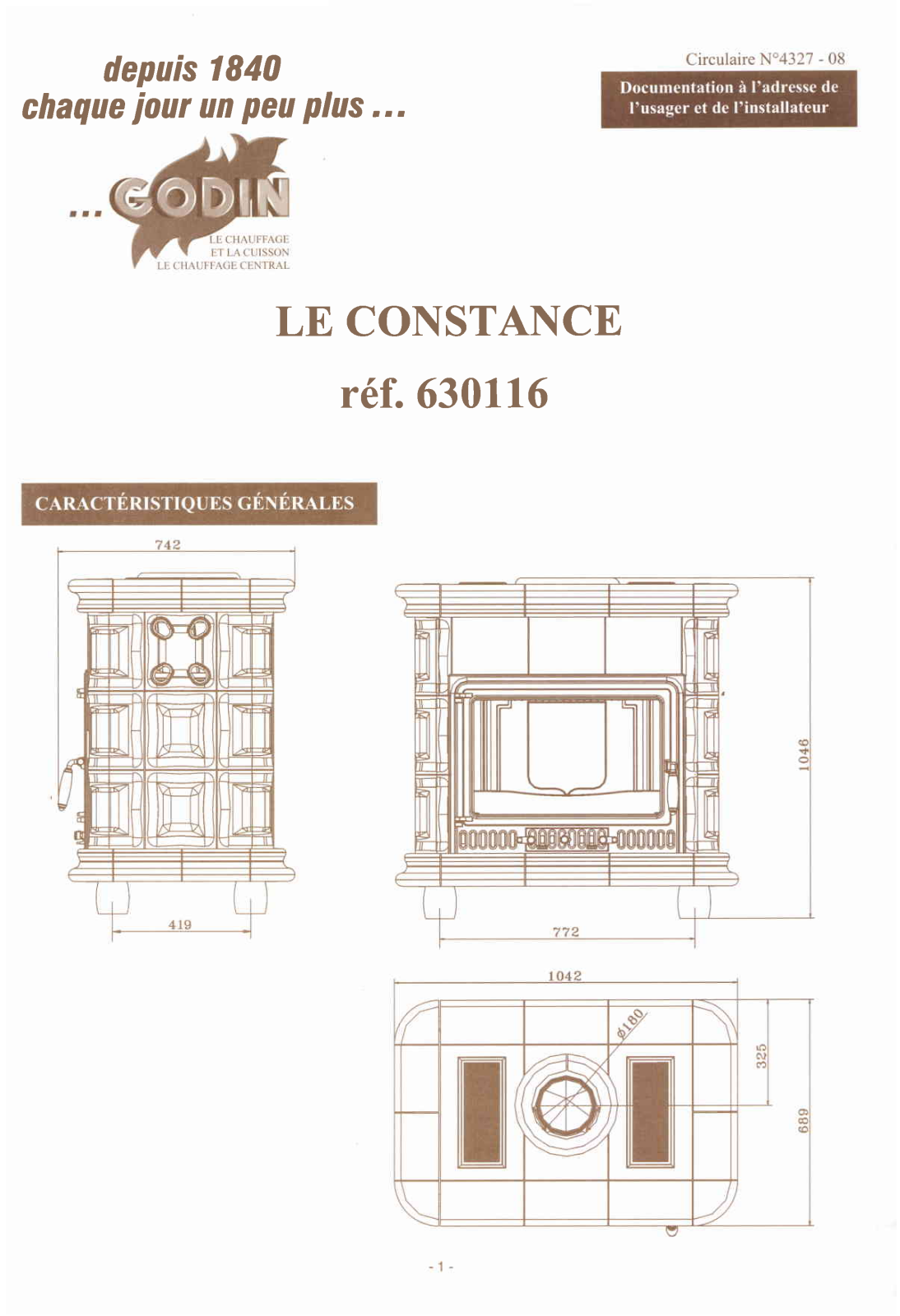 GODIN 630116 User Manual - ManualMachine.com