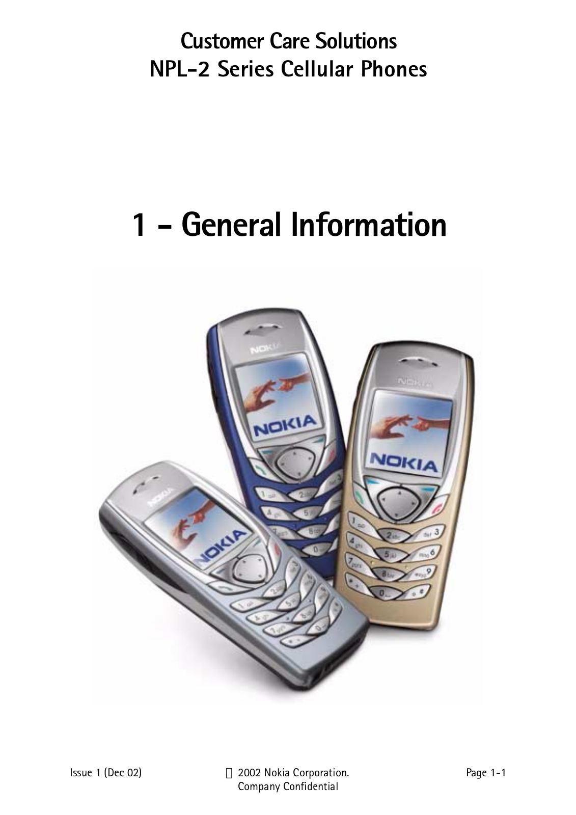 Nokia 6100 Service Manual 01 npl 2 general