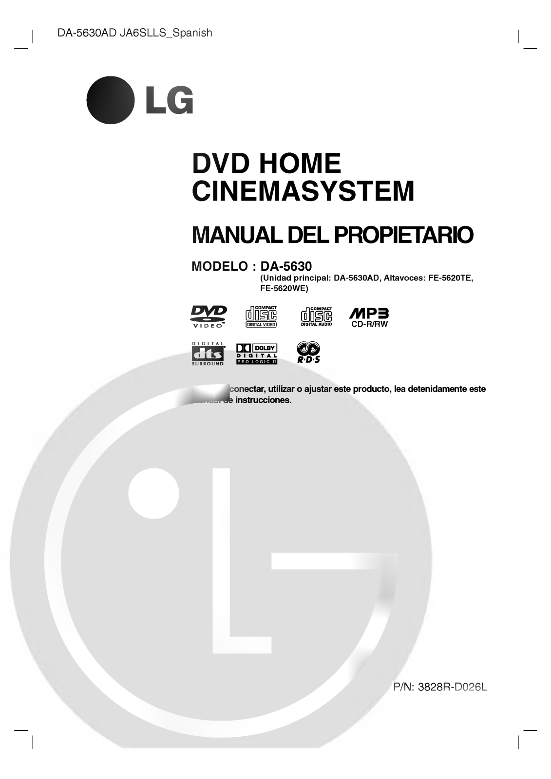 LG DA-5630AD User Manual