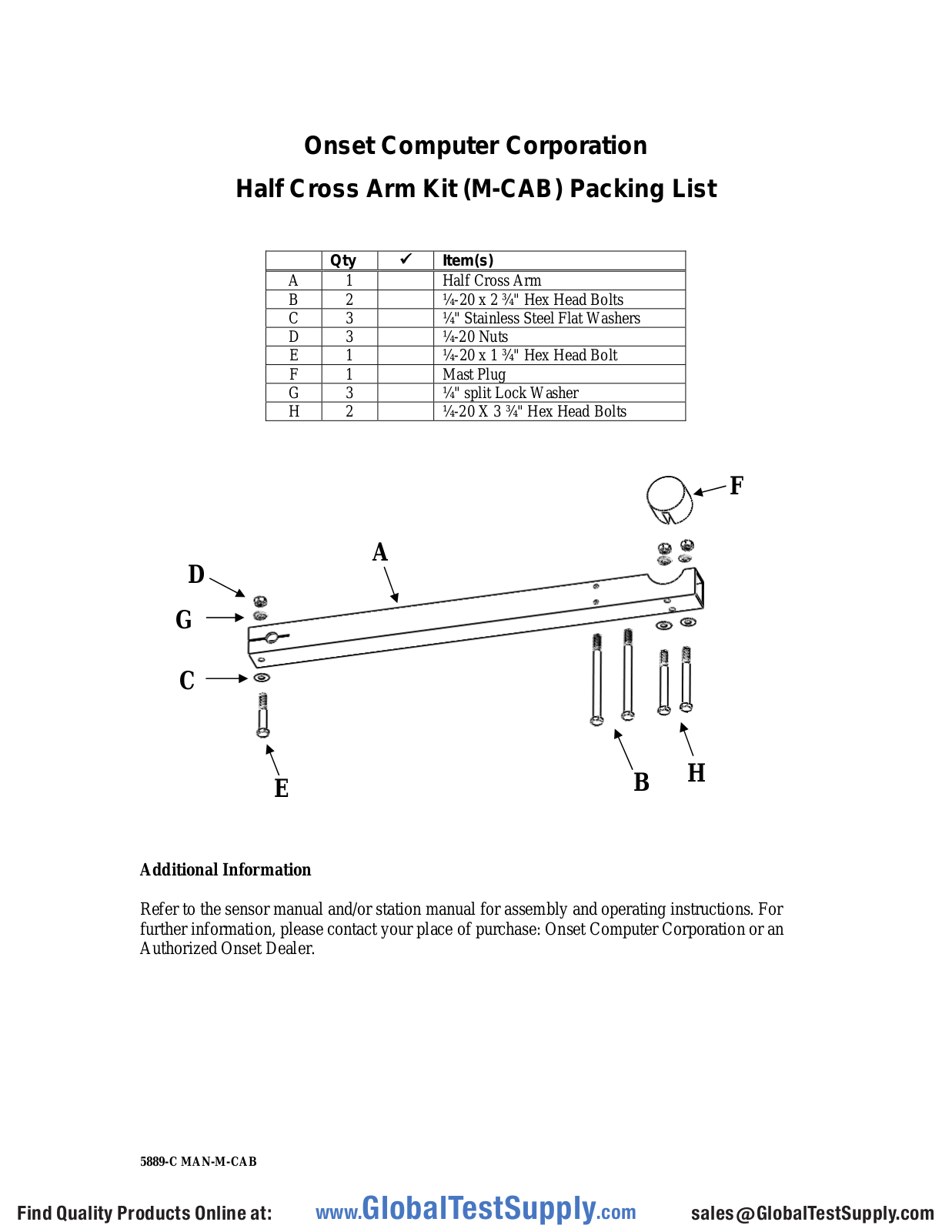 Onset HOBO Data Loggers M-CAB User manual - ManualMachine.com